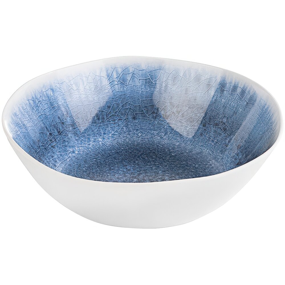 APS Blue Ocean 101.5 oz. Round Melamine Bowl - 6/Case