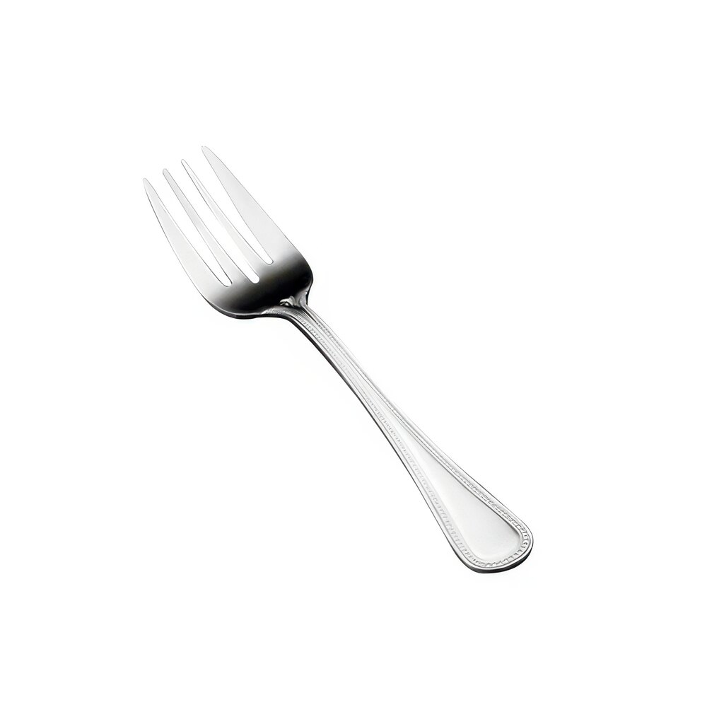 Vollrath 48227 Brocade 6 1/2" 18/0 Stainless Steel Heavy Weight Salad Fork - 12/Case