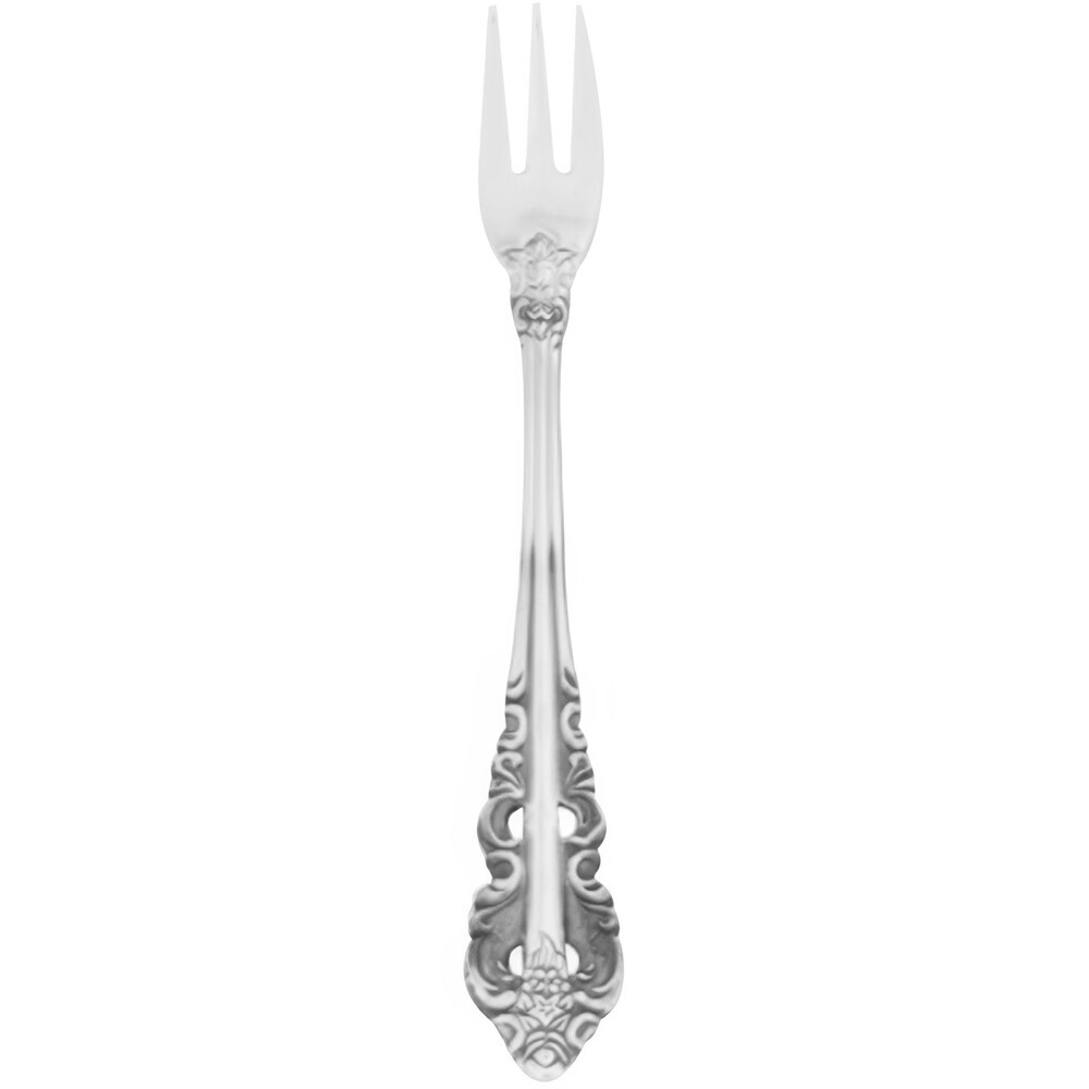 Walco Classic Baroque from Steelite International WL6815 5 9/16" 18/10 Stainless Steel Extra Heavy Weight Cocktail Fork - 12/Case