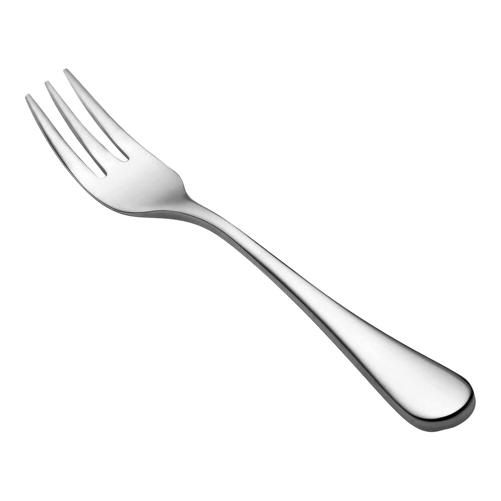 Bon Chef S4008 Como 5 1/2" 18/10 Stainless Steel Extra Heavy Oyster / Cocktail Fork - 12/Case
