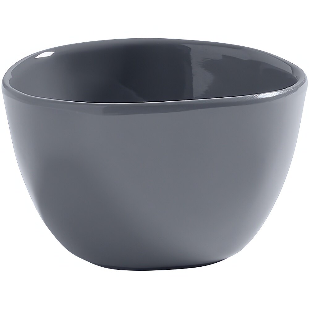 American Metalcraft Crave 4.5 oz. Smooth Storm Melamine Ramekin - 4/Case