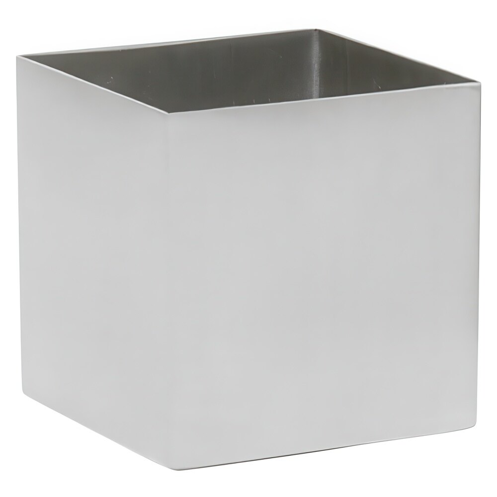 Front of the House ASC017BSS22 4 oz. Brushed Stainless Steel Square Ramekin - 6/Case