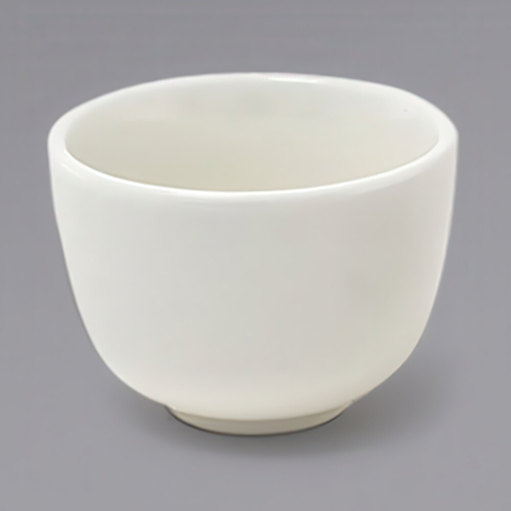 Front of the House ASC009BEP23 Catalyst 2 oz. European White Round Porcelain Ramekin - 12/Case