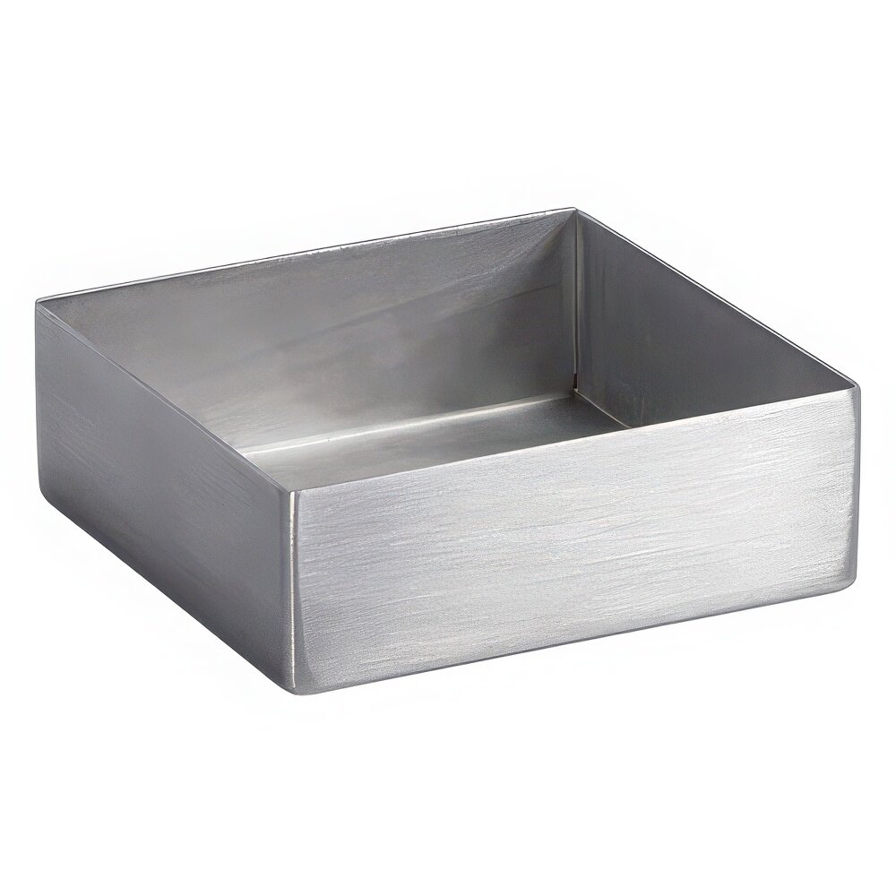 Front of the House DSD028BSS24 Canvas 2.5 oz. Brushed Stainless Steel Square Ramekin - 24/Case