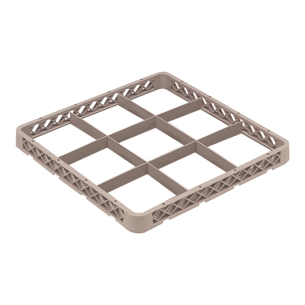 Vollrath TRF-32 Traex® Full-Size Beige 9 Compartment Glass Rack Extender