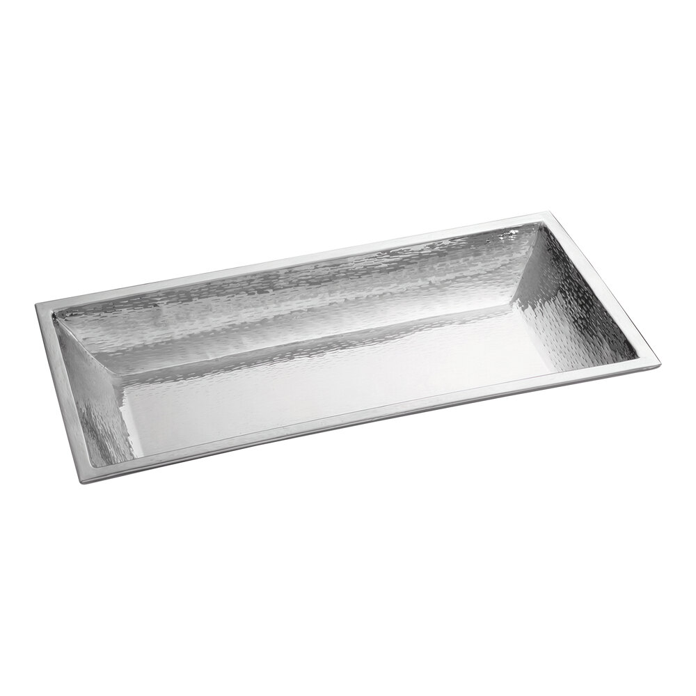 Tablecraft RB2813 Remington 27 1/2" x 13 1/2" Rectangular Stainless Steel Bowl