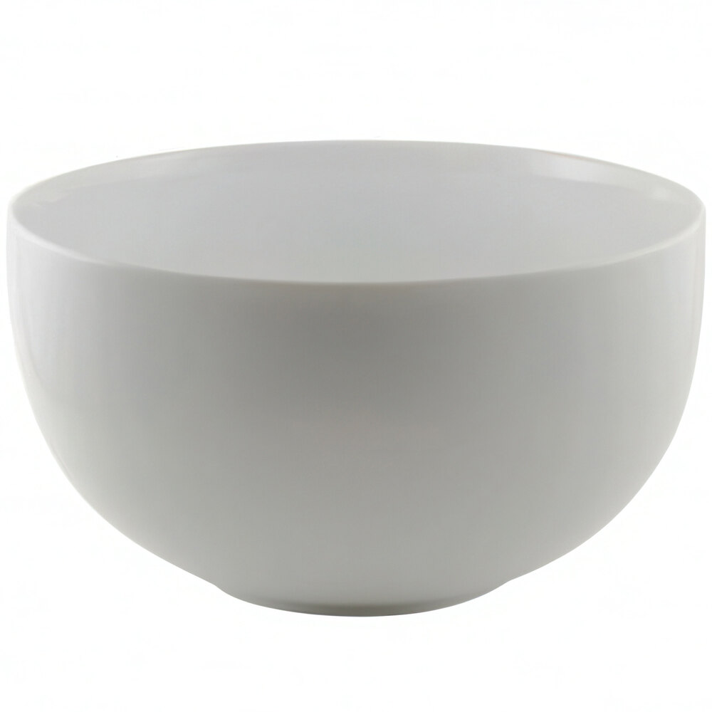 10 Strawberry Street TAV-6 Taverno 1.75 Qt. White Porcelain Serving Bowl - 6/Case