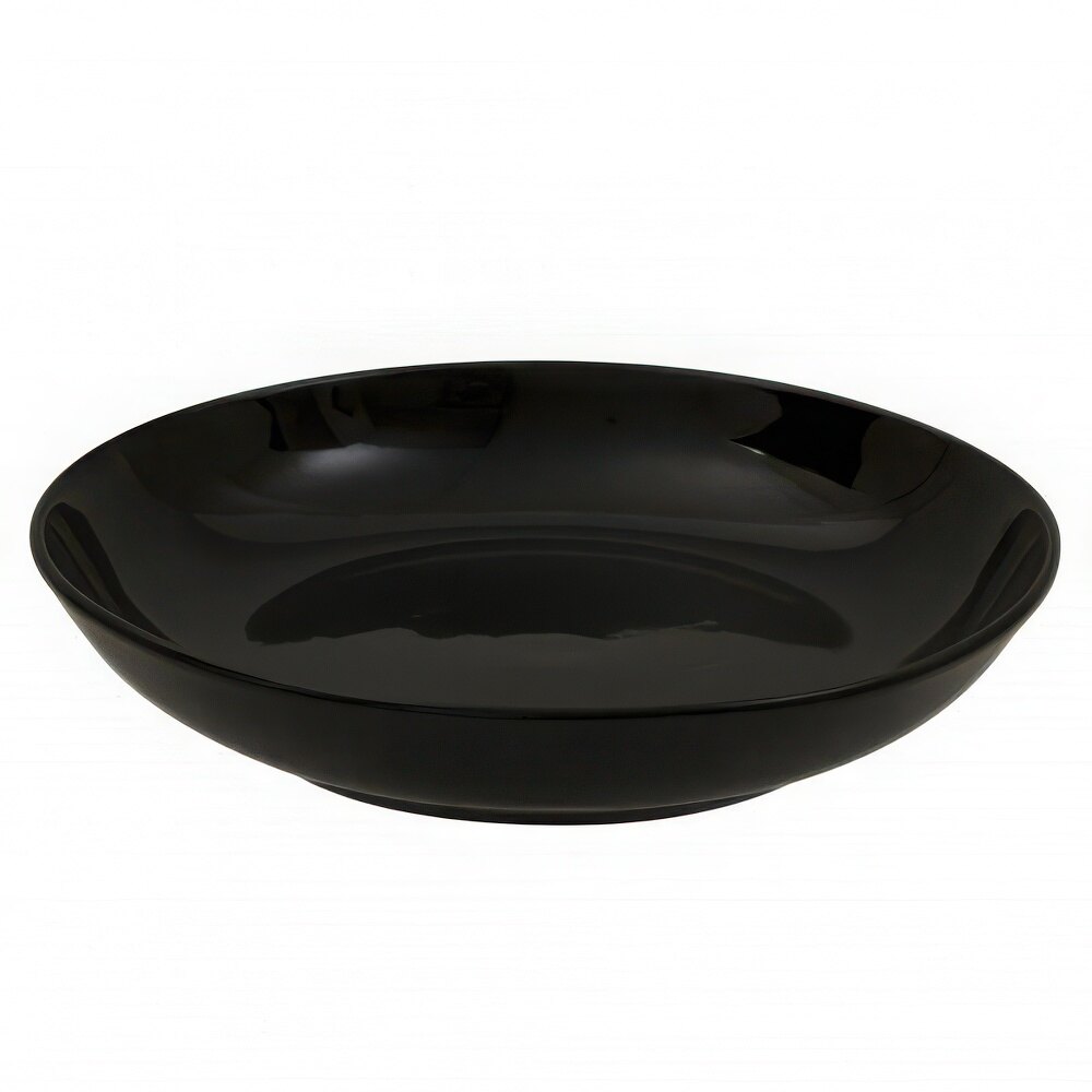 10 Strawberry Street BCP0003 Black Coupe 16 oz. Porcelain Soup Bowl - 24/Case