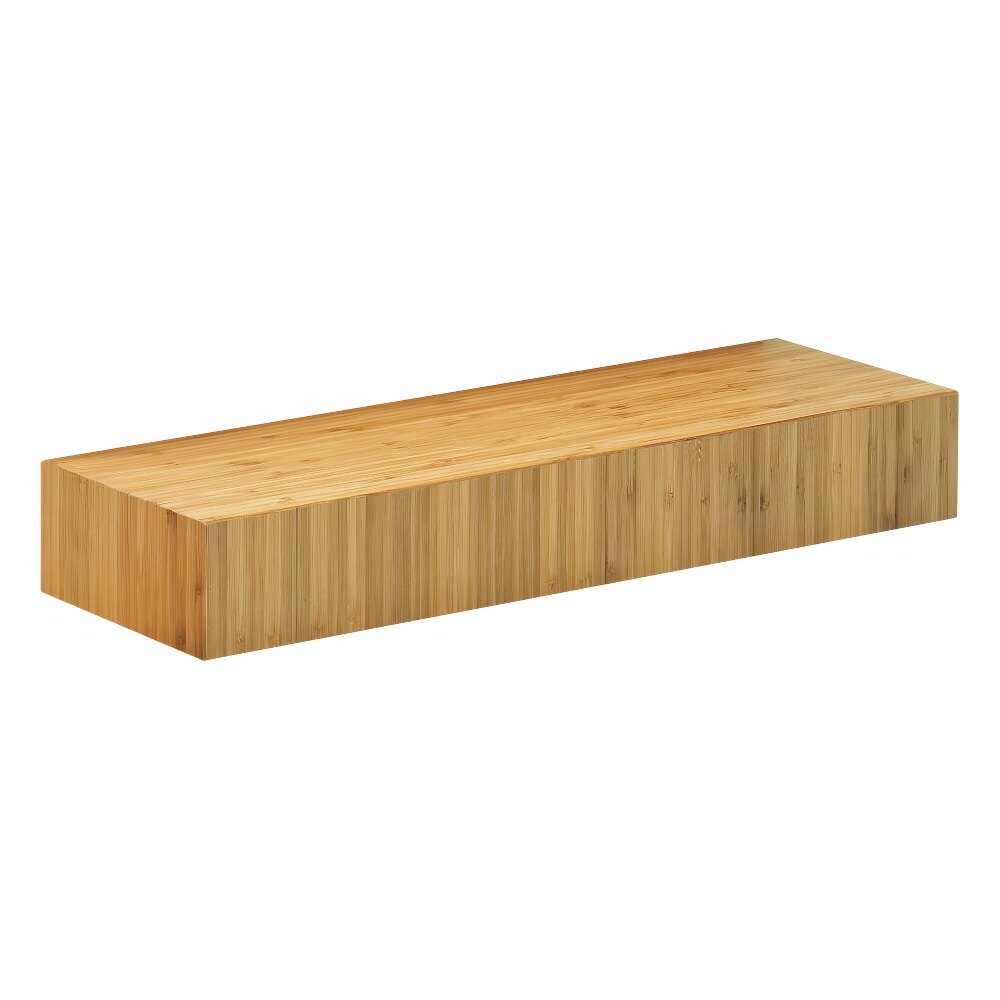 Cal-Mil 166-3-60 Bamboo Rectangular Plate Riser - 20" x 7" x 3"
