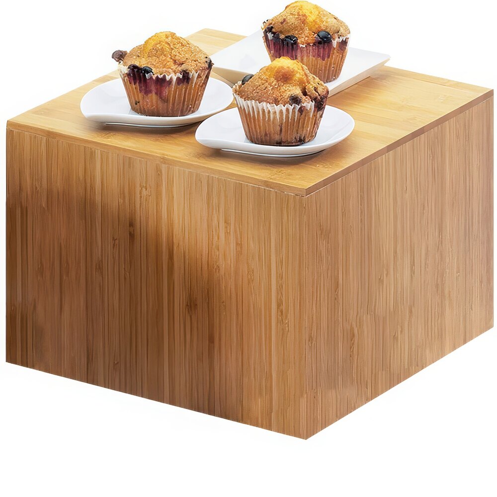 Cal-Mil 432-9-60 Bamboo Square Riser - 12" x 12" x 9"