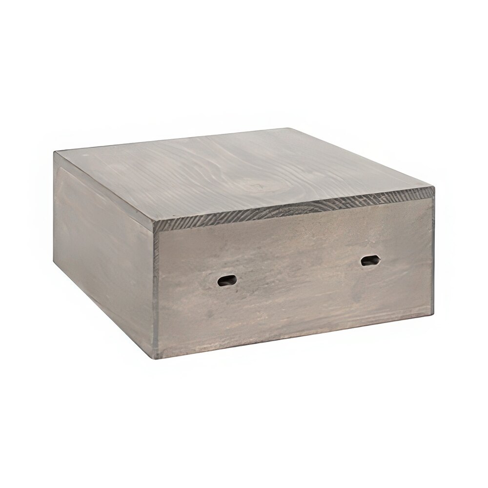 Cal-Mil Aspen 12" x 12" x 4" Square Gray Pine Display Riser System