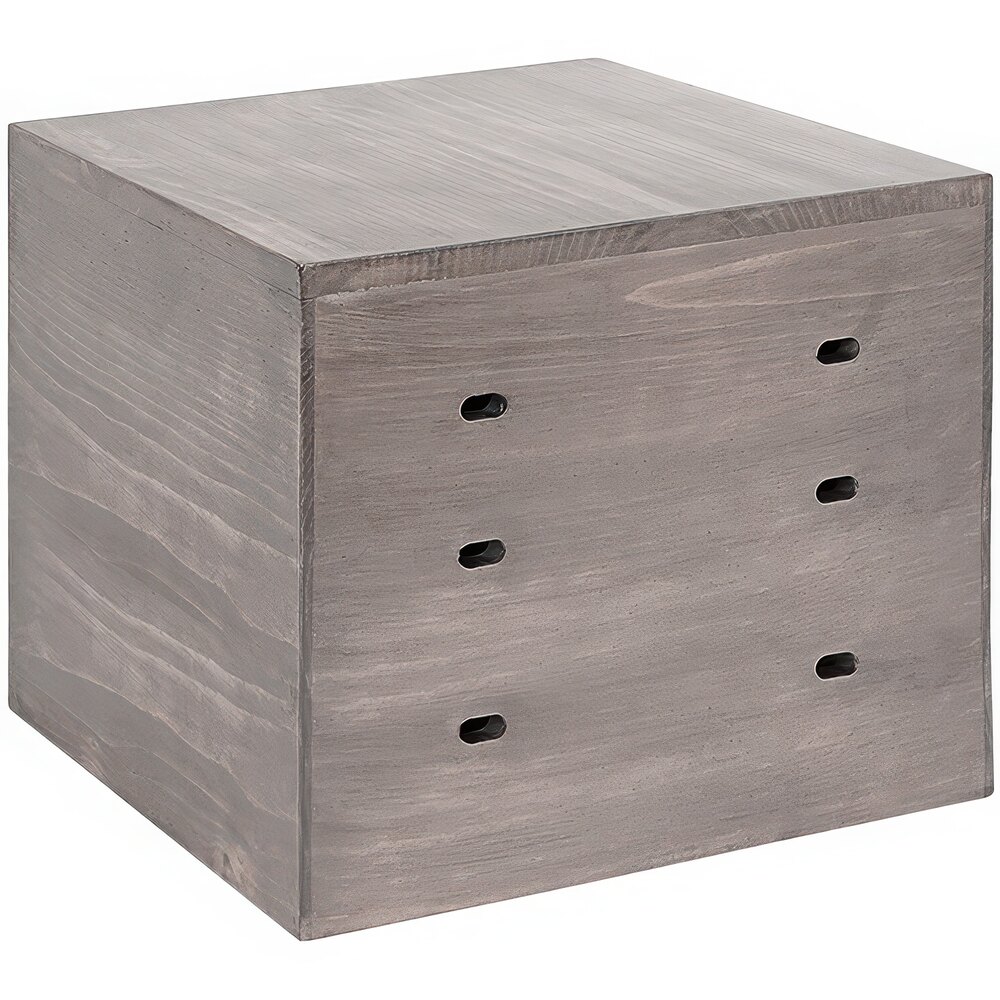 Cal-Mil Aspen 12" x 12" x 10" Square Gray Pine Display Riser System