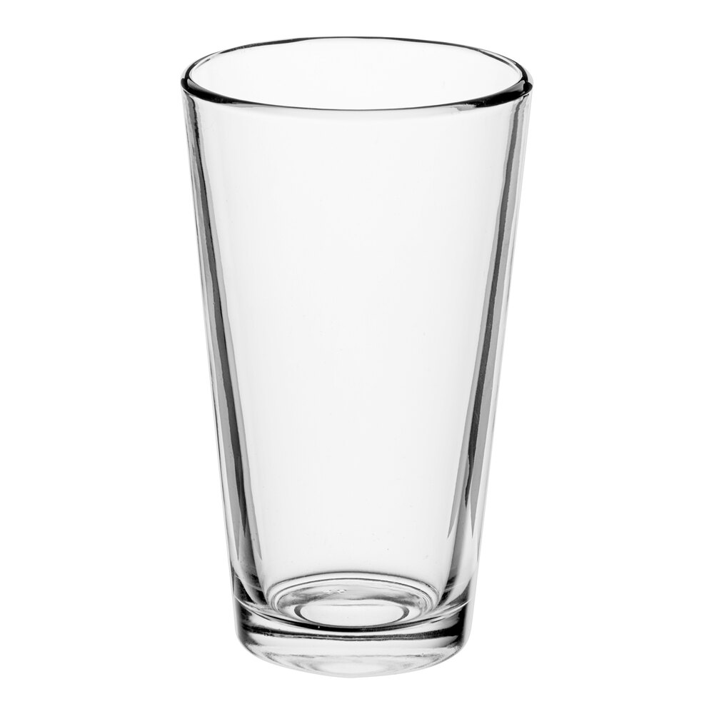 Anchor Hocking 16 oz. Rim Tempered Mixing Glass / Pint Glass - 24/Case