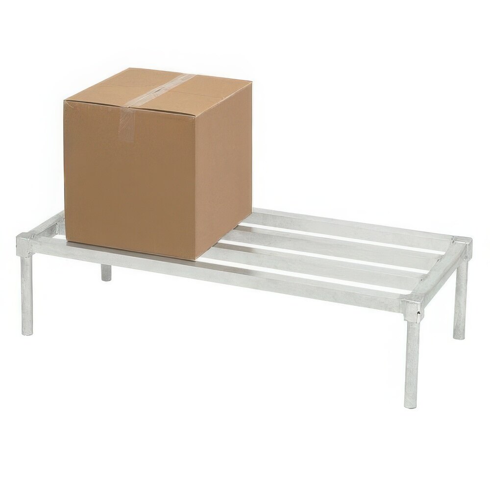 Channel ADE2024KD 24" x 20" x 12" Knock Down Heavy-Duty Tubular Style Aluminum Dunnage Rack - 2200 lb. Capacity