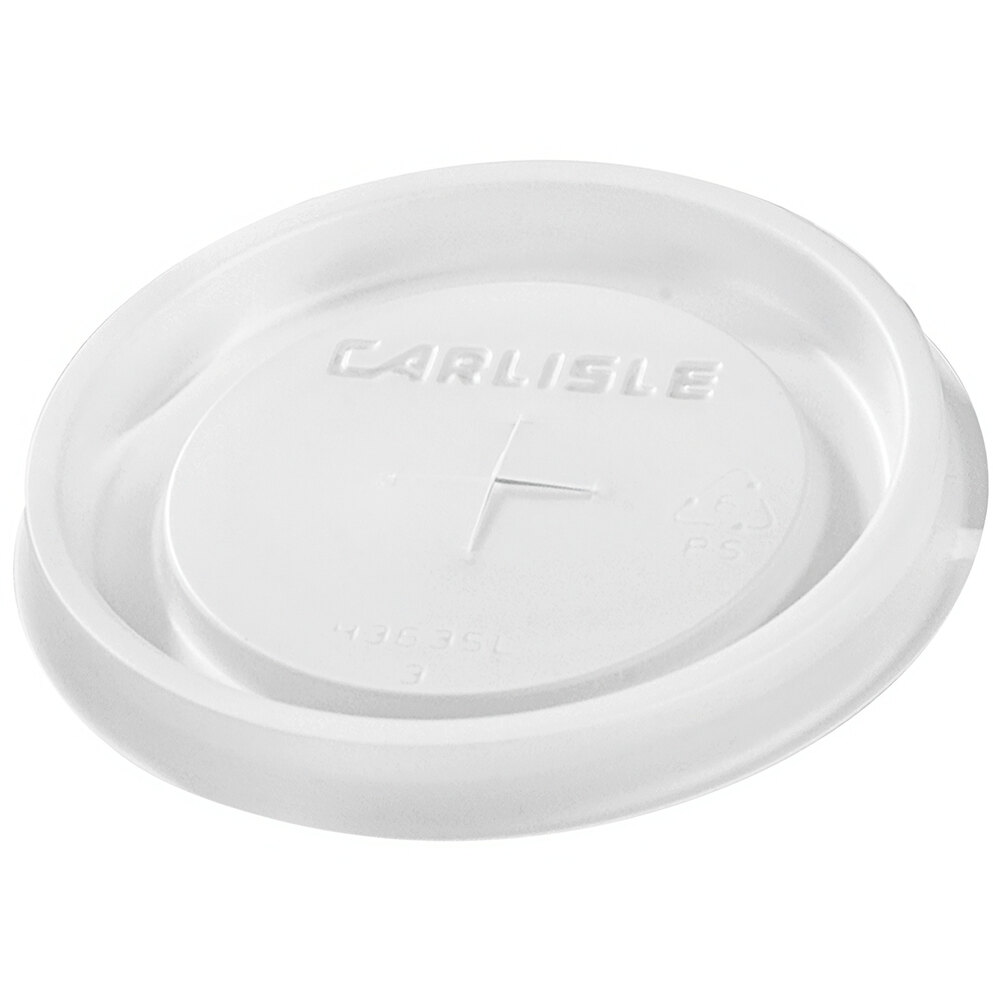 Carlisle 5812L30 Translucent Disposable Lid for Carlisle Louis and Dinex Louis 5812 12 oz. Tumblers - 1,000/Case