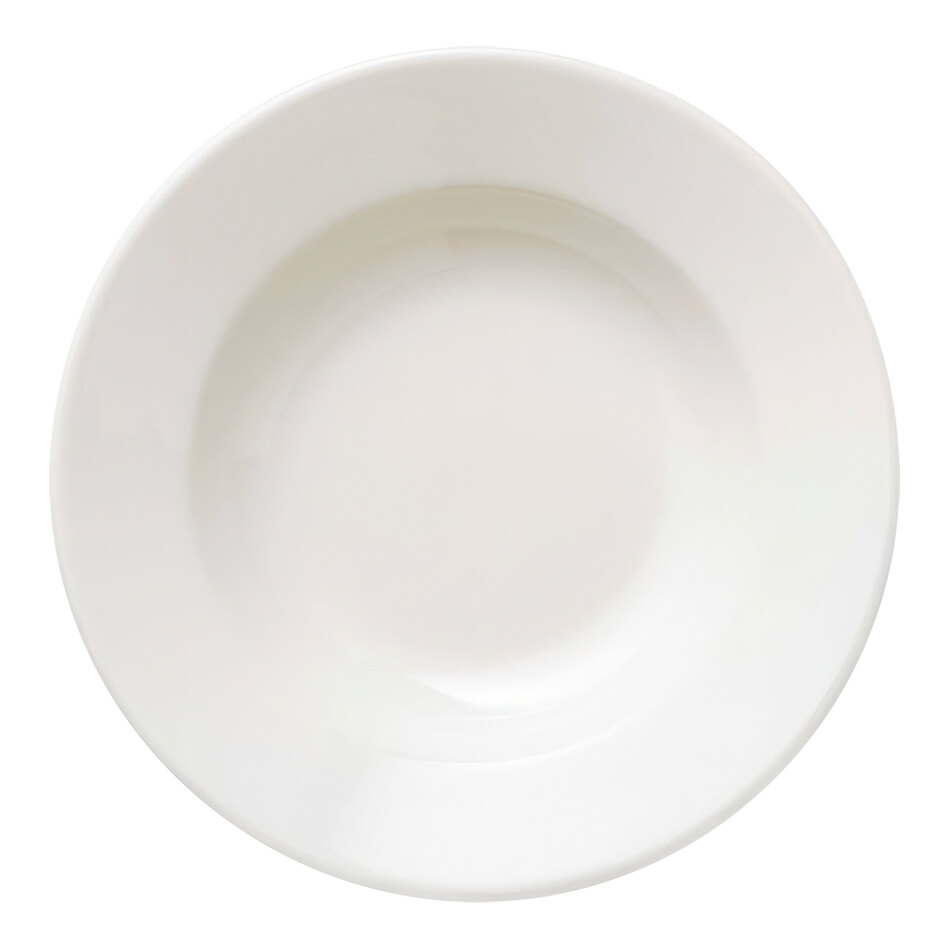 Libbey Porcelana 10.1 oz. Round Bright White Porcelain Deep Soup Bowl - 12/Case