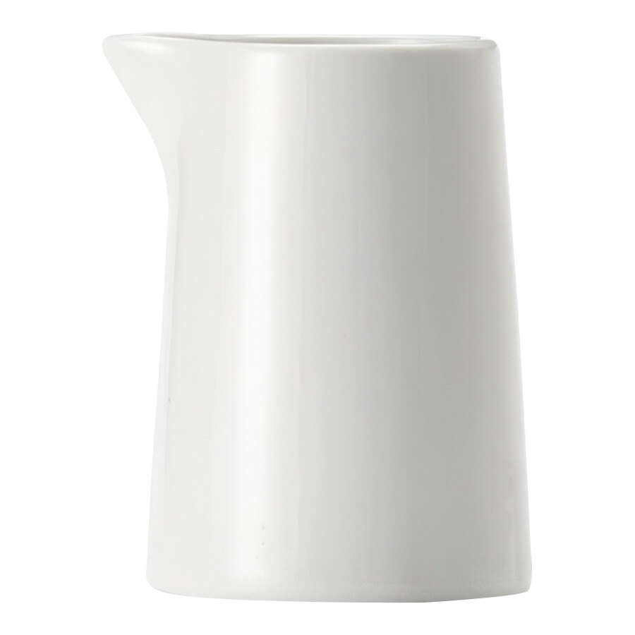 Libbey Porcelana 5 oz. Round Bright White Porcelain Creamer - 36/Case