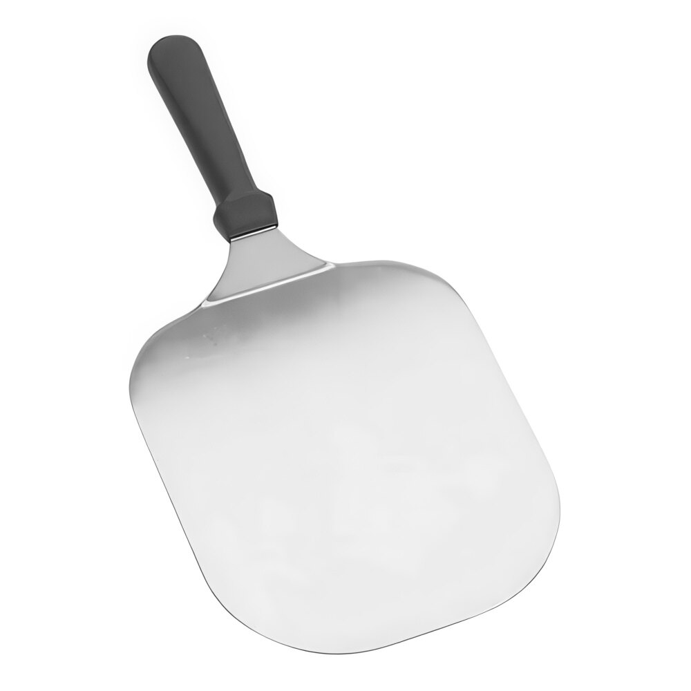 American Metalcraft 9 5/8" x 7 1/4" Stainless Steel Mini Pizza Peel with 5 1/8" Black Polypropylene Handle PL147