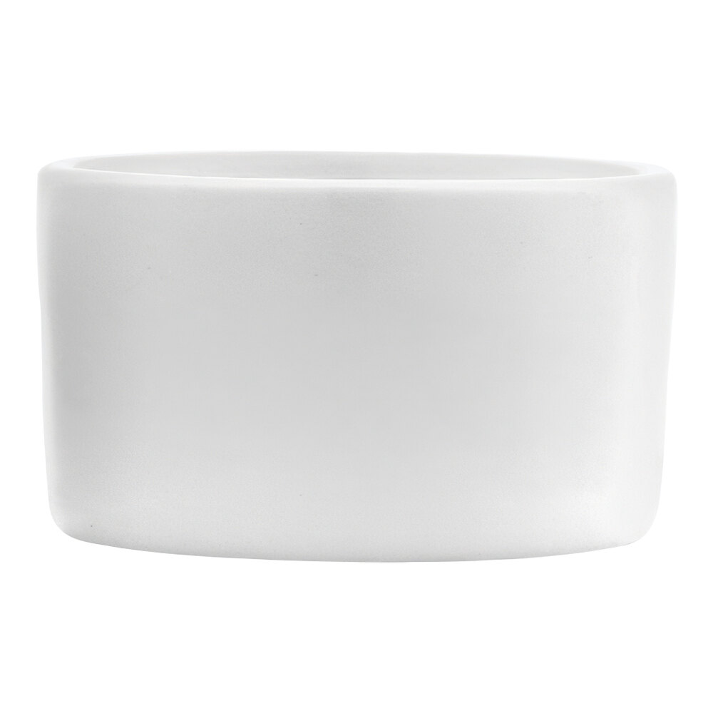 Libbey Porcelana 3.5 oz. Round Bright White Porcelain Ramekin - 36/Case