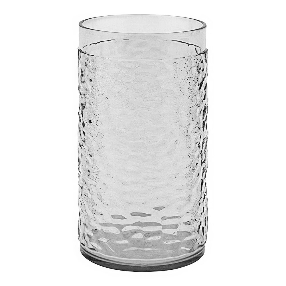 GET Waikiki 12 oz. Smoke SAN Plastic Hammered Tumbler - 72/Case