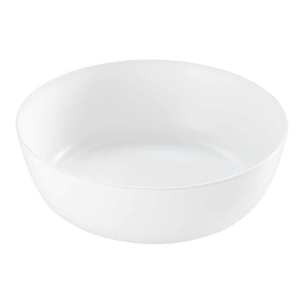 American Metalcraft Ani 169 oz. White Round Melamine Serving Bowl - 6/Case