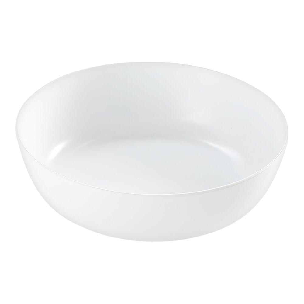 American Metalcraft Ani 104 oz. White Round Melamine Serving Bowl - 6/Case