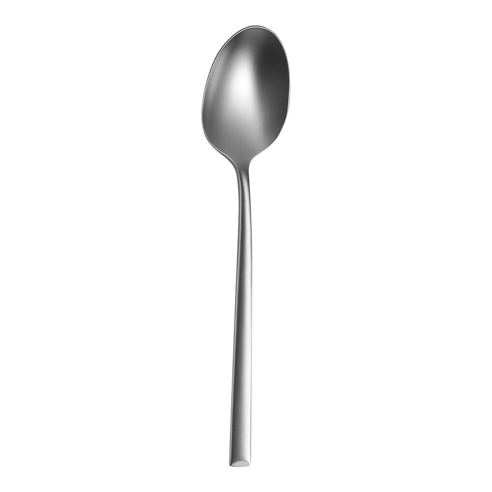 Amefa Metropole Velvet 7 1/2" 18/10 Stainless Steel Extra Heavy Weight Dessert Spoon - 12/Case