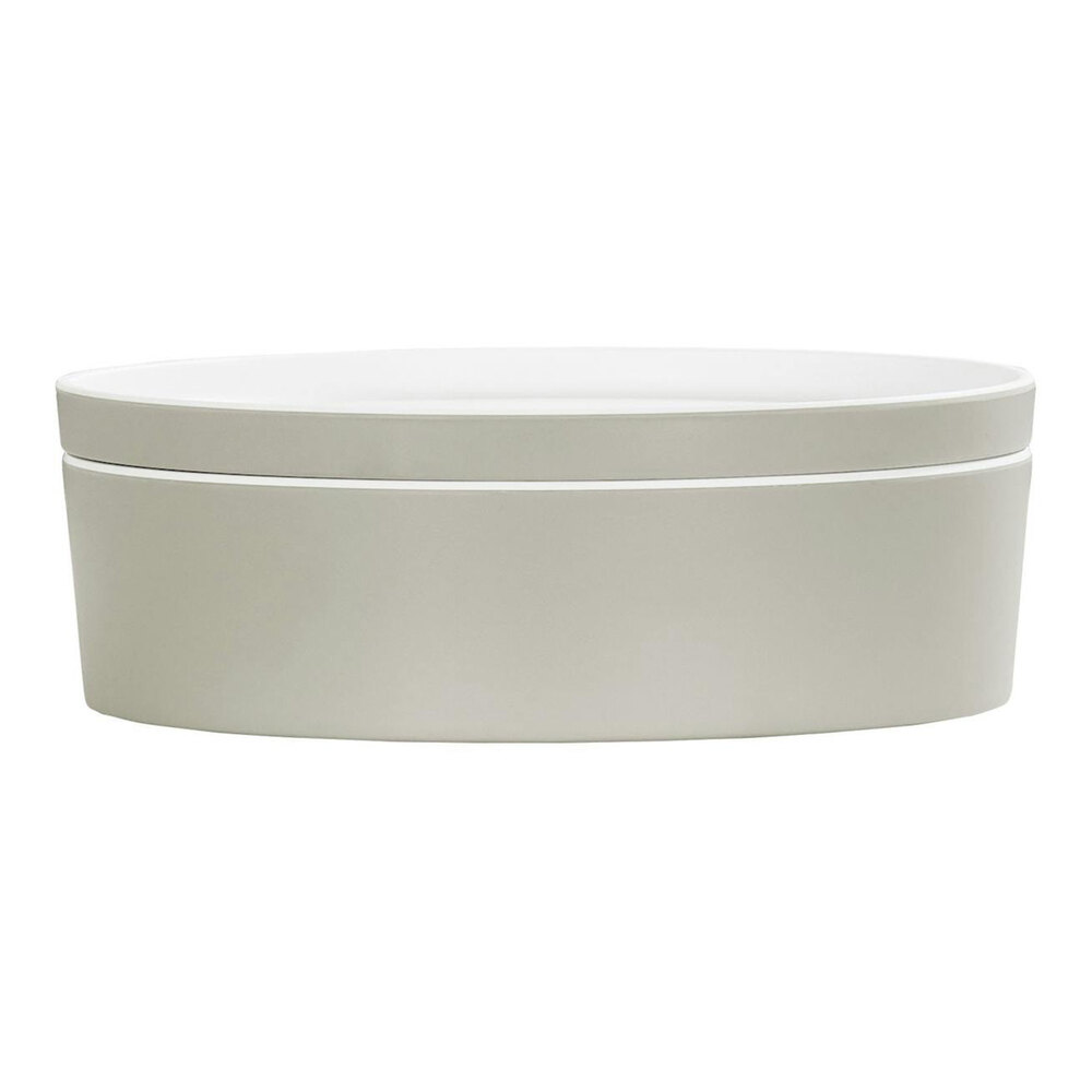 Cal-Mil 9" Ash Round Melamine Bento Box - 3/Case