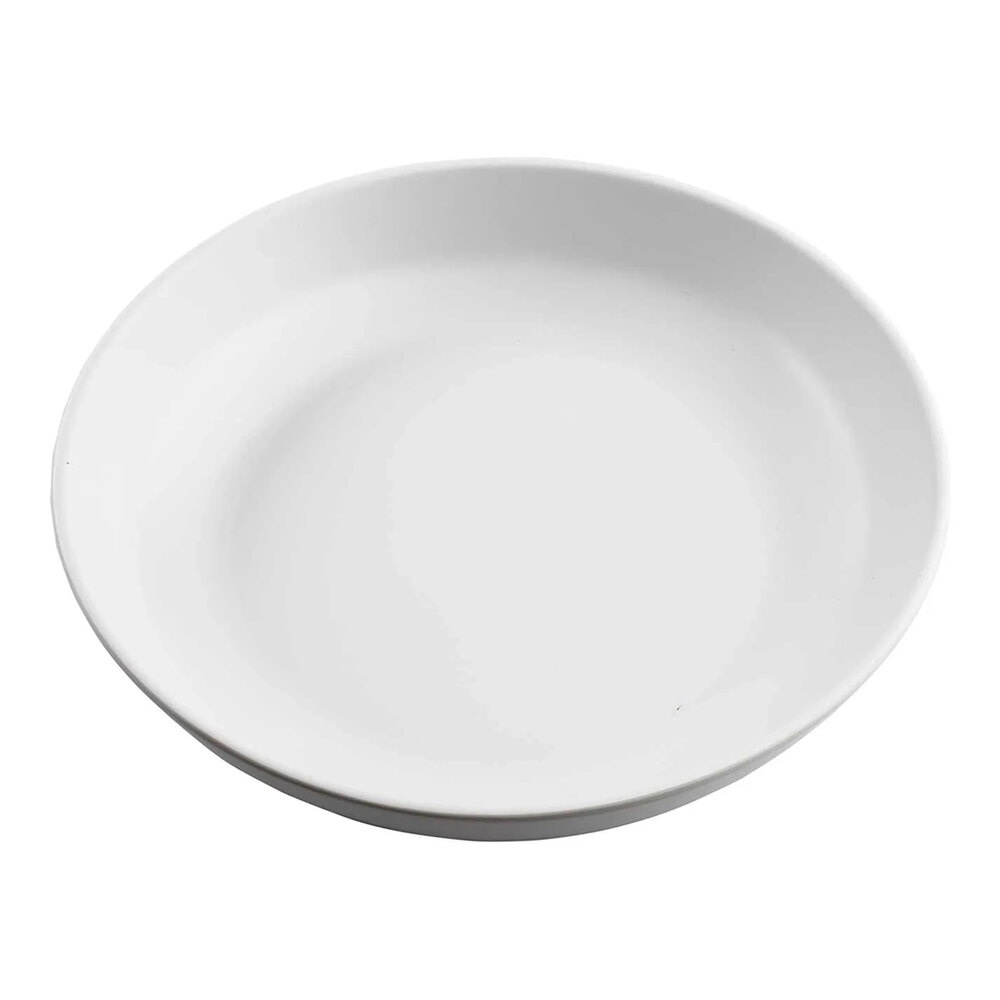 Tablecraft Terra Collection 24 oz. White Round Melamine Serving Bowl - 6/Case