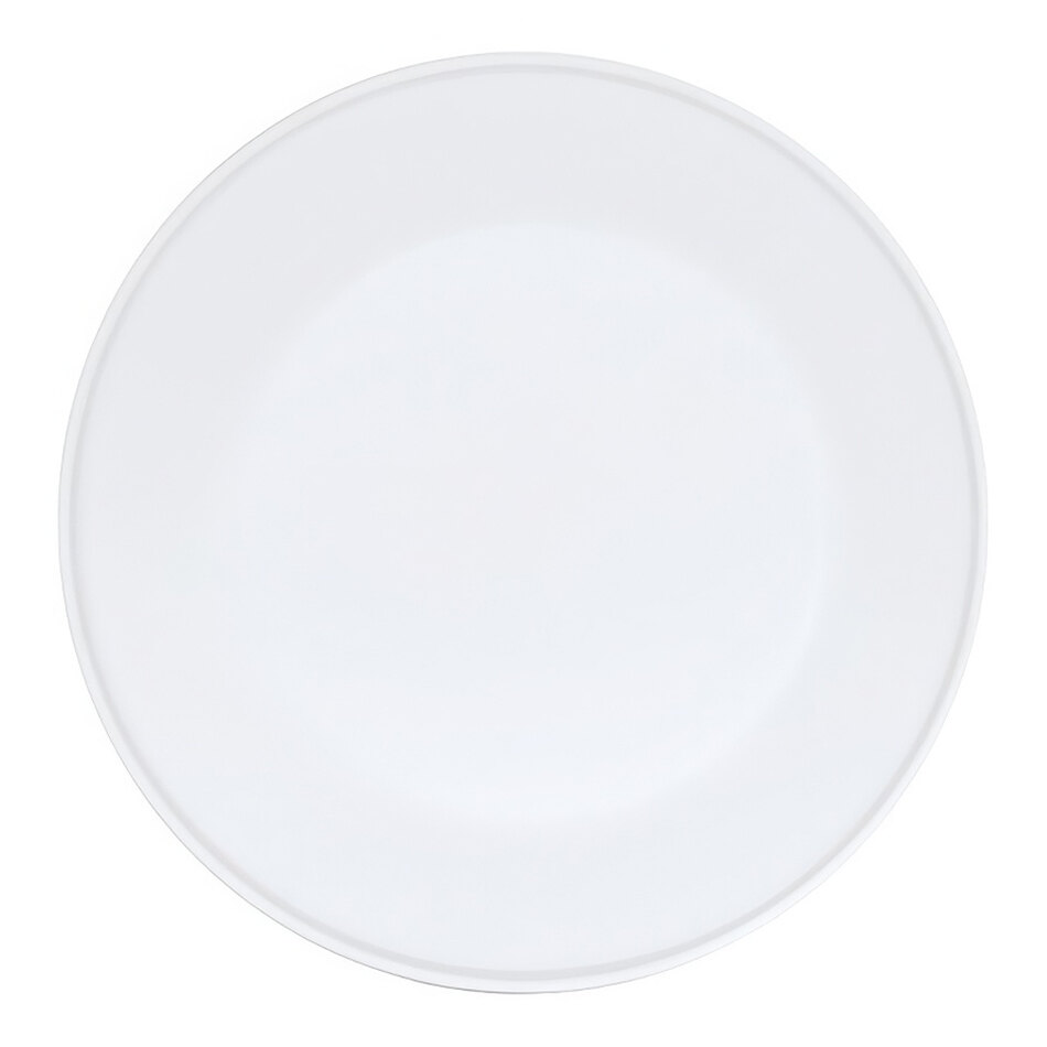 Cal-Mil Nova 7" White Round Melamine Plate - 6/Case