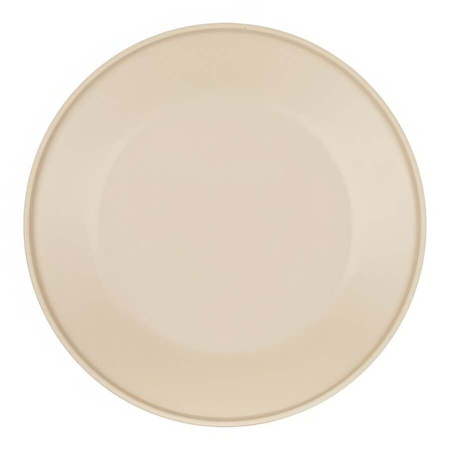 Cal-Mil Nova 7" Taupe Round Melamine Plate - 6/Case