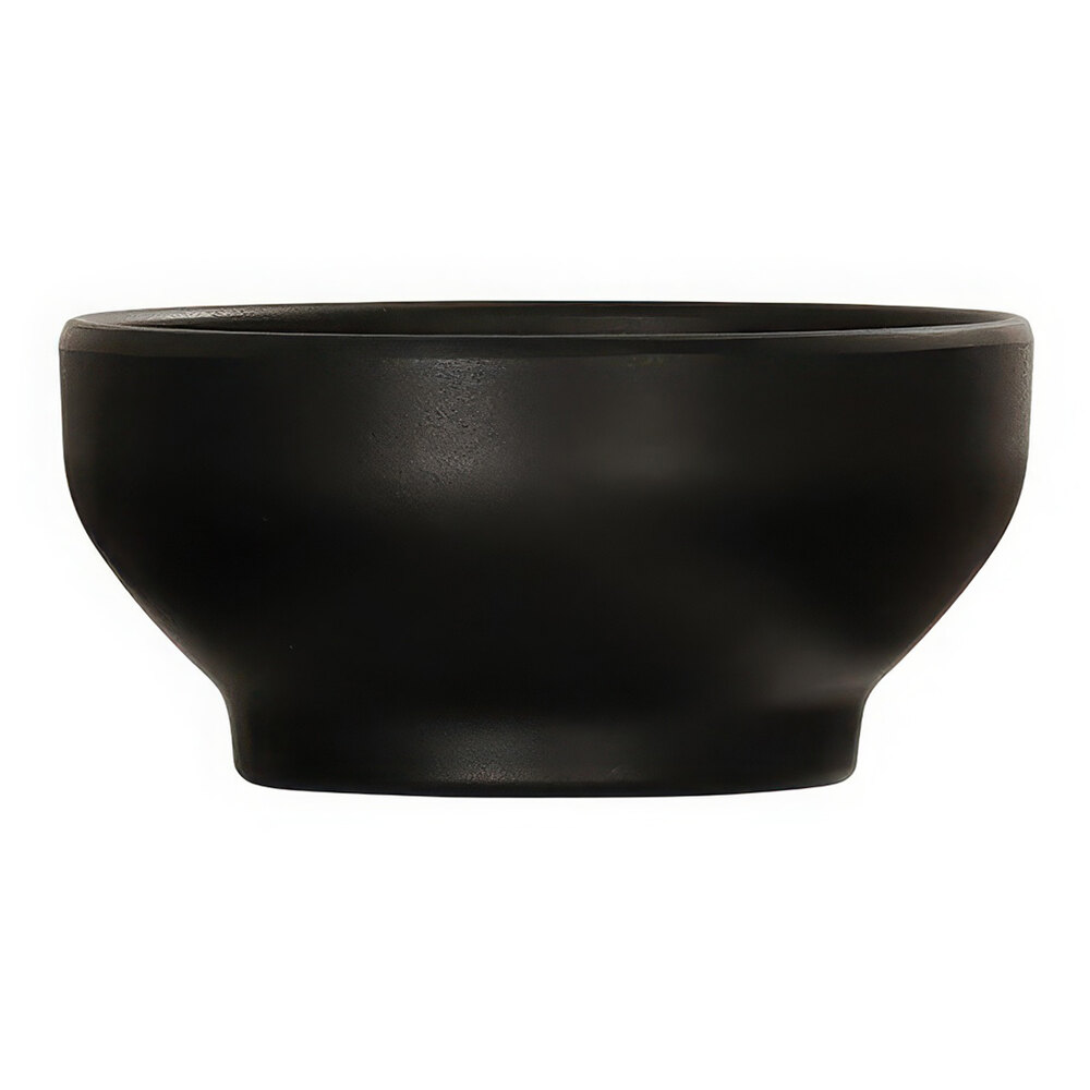 Cal-Mil Nova 30 oz. Black Round Melamine Soup Bowl - 6/Case