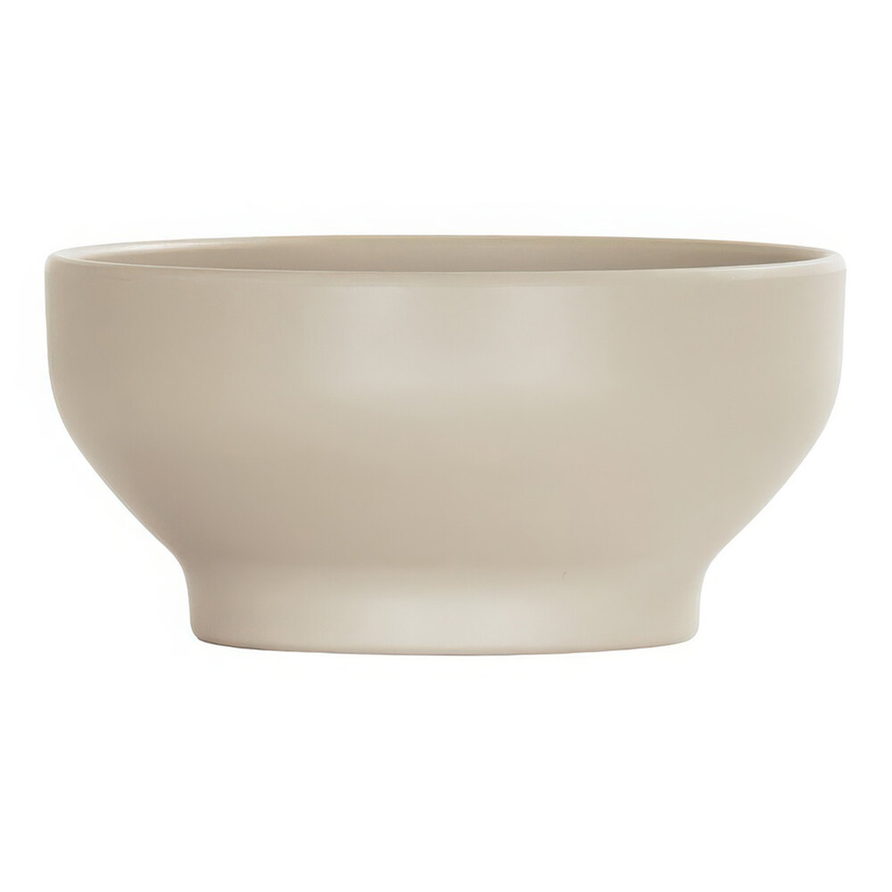 Cal-Mil Nova 30 oz. Taupe Round Melamine Soup Bowl - 6/Case