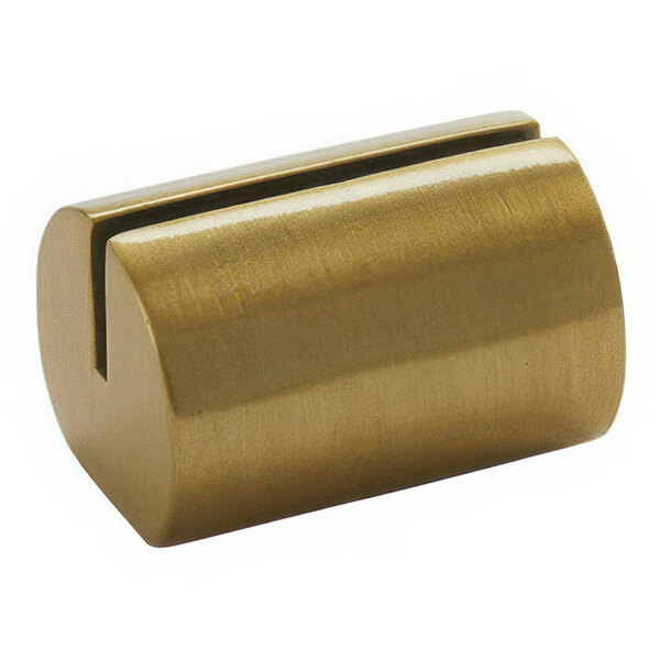 American Metalcraft 7/8" Golden Cylinder Cast Aluminum Card Holder - 12/Case