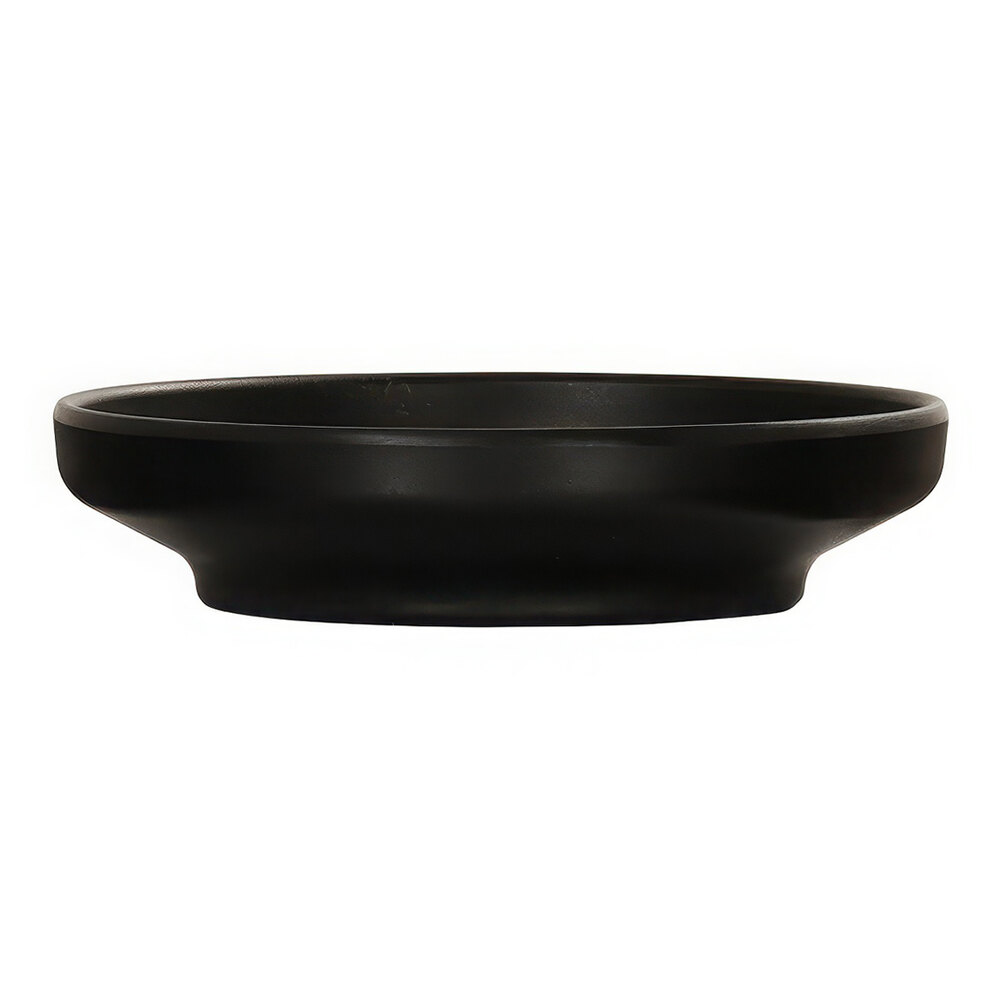Cal-Mil Nova 80 oz. Black Round Coupe Melamine Bowl / Plate - 6/Case