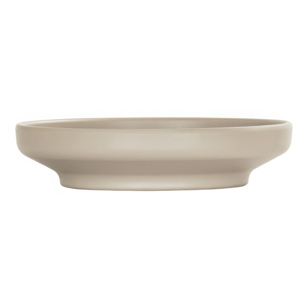 Cal-Mil Nova 19 oz. Taupe Round Coupe Melamine Bowl / Plate - 6/Case