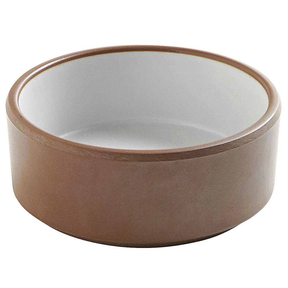 Cal-Mil Hudson 6 oz. Stoneware Straight Sided Melamine Ramekin - 6/Case