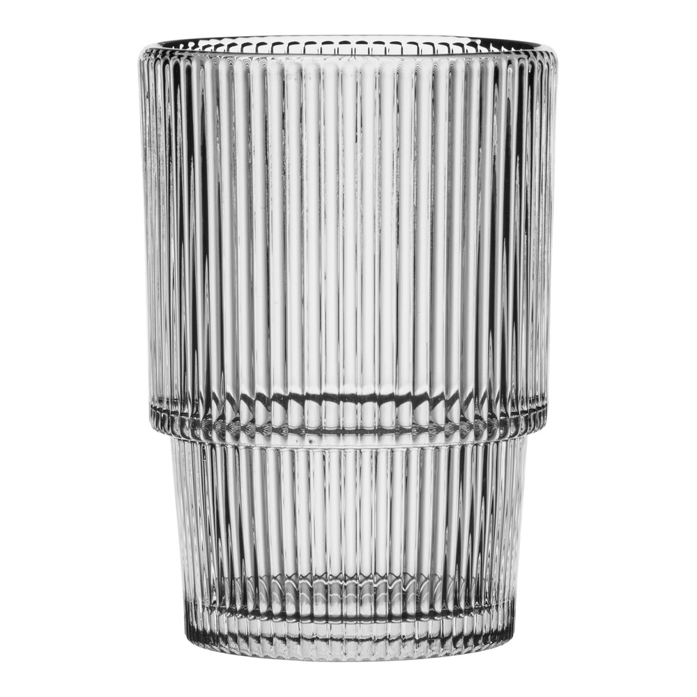 Anchor Hocking Monaco 16 oz. Stackable Rim Tempered Beverage Glass - 24/Case