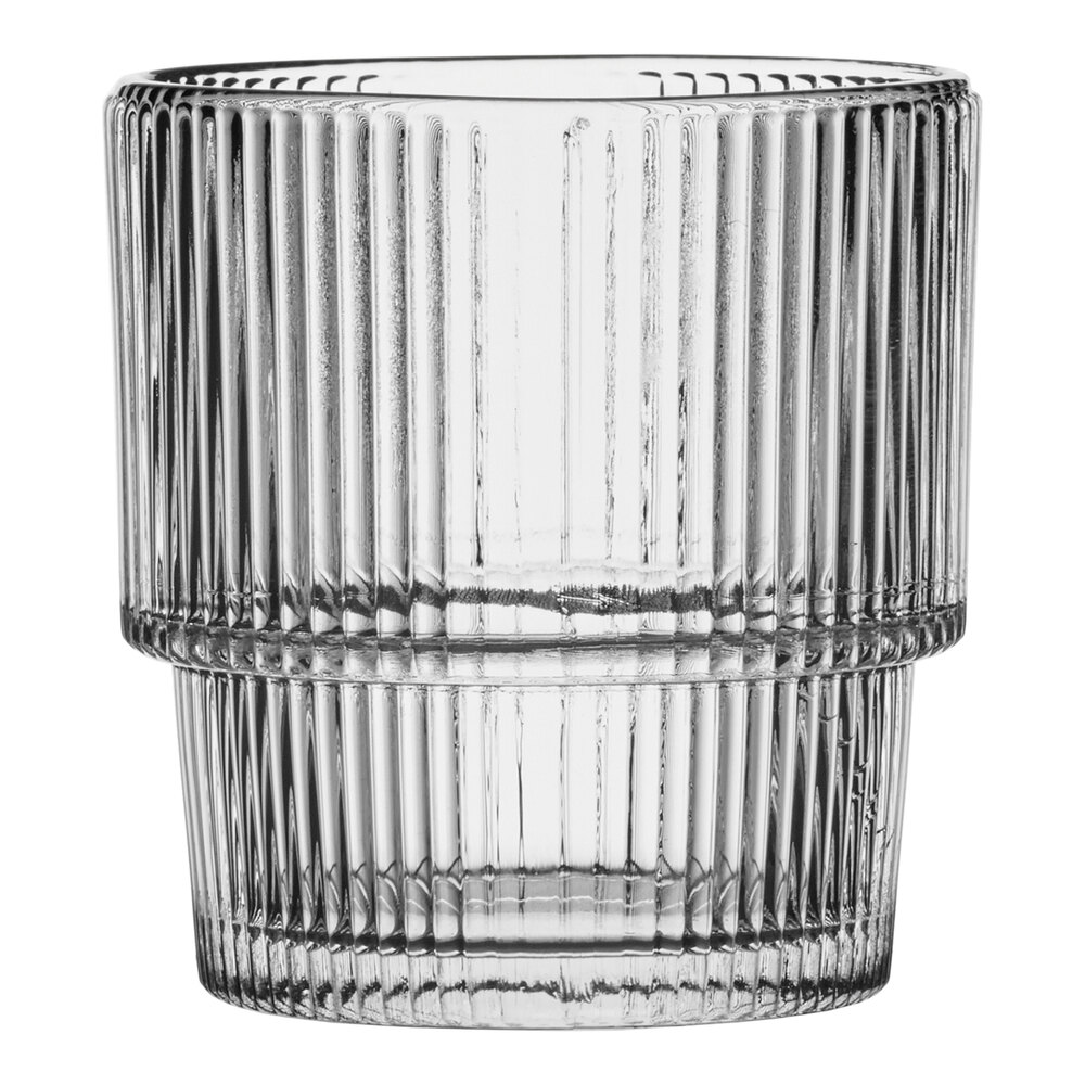 Anchor Hocking Monaco 12 oz. Stackable Rim Tempered Rocks / Old Fashioned Glass - 24/Case