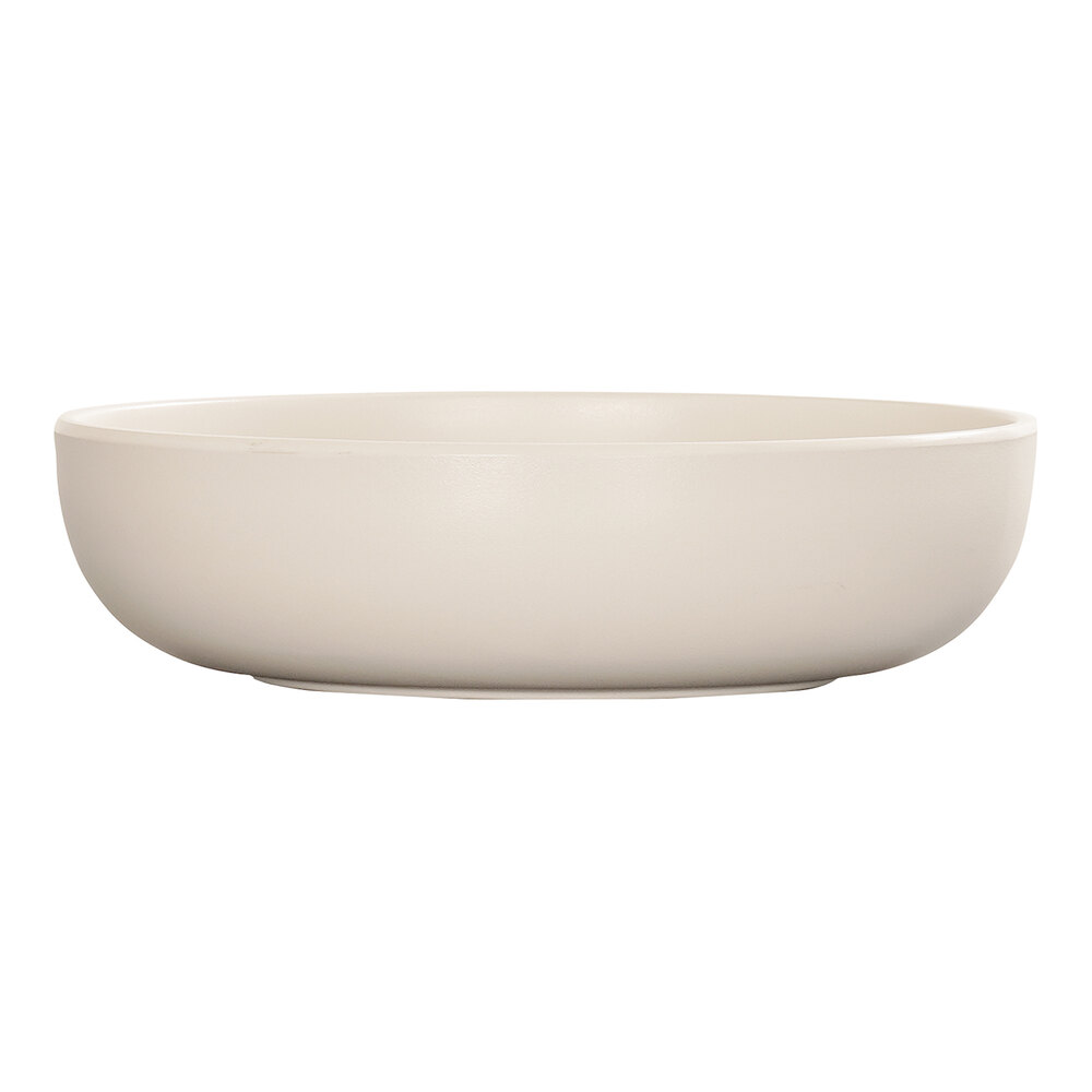 Cal-Mil Oslo 34 oz. Ivory Round Melamine Coupe Bowl - 6/Case