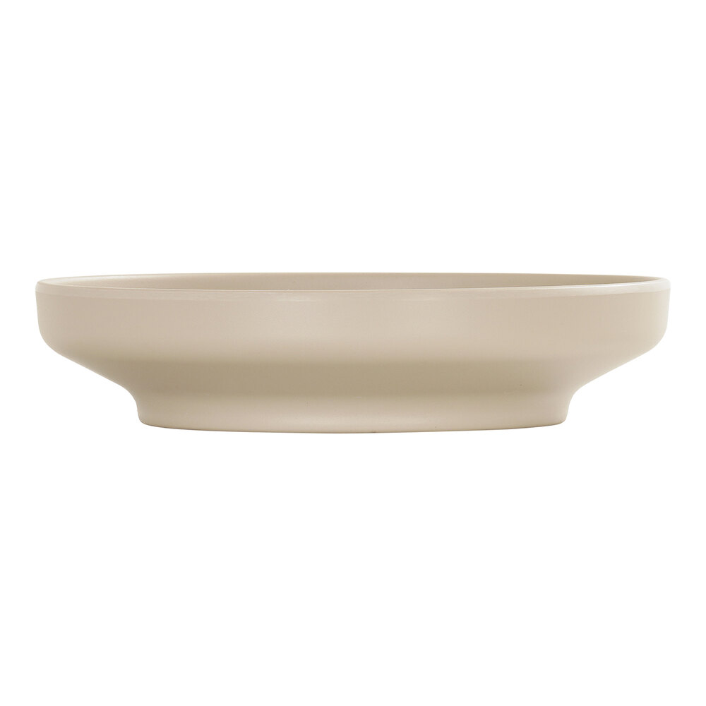 Cal-Mil Nova 42 oz. Taupe Round Coupe Melamine Bowl / Plate - 6/Case