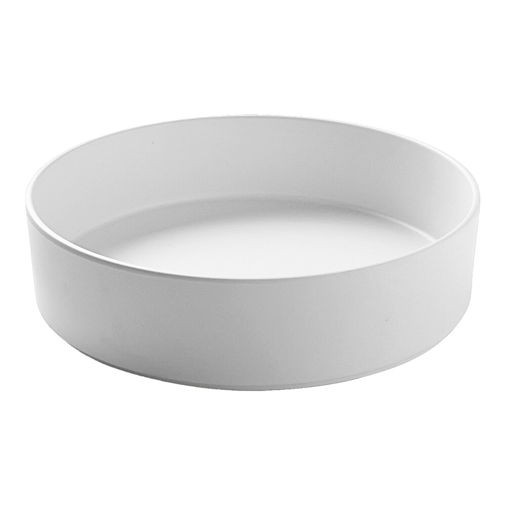 Cal-Mil Hudson 72 oz. White Raised Rim Melamine Bowl