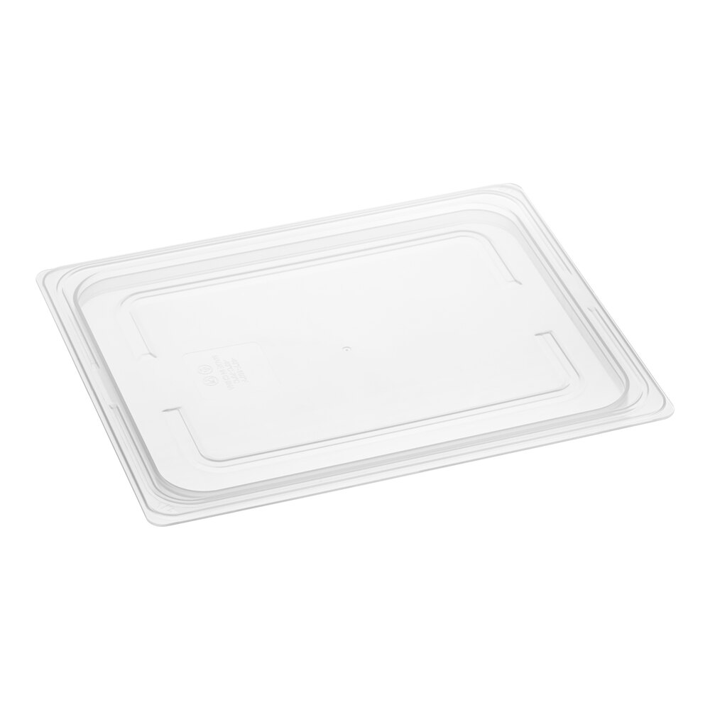 Vigor 1/2 Size Translucent Polypropylene Secure Sealing Lid