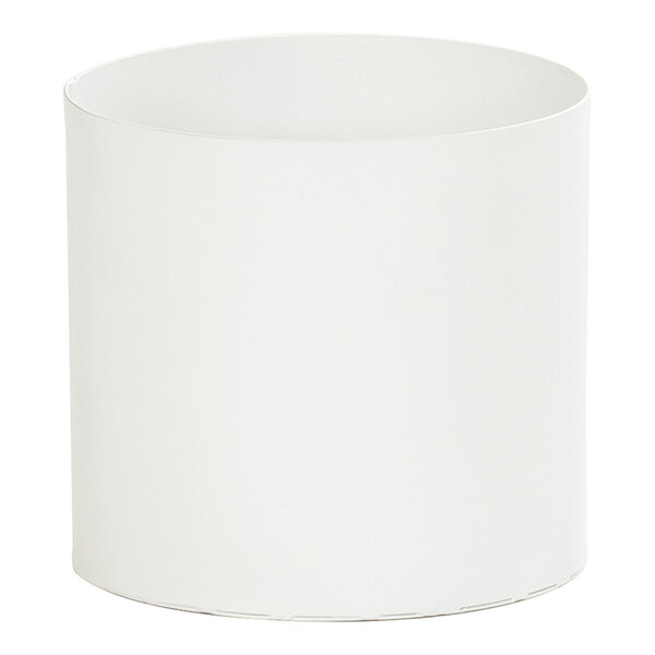 Cal-Mil Juno 4 1/2" x 4" White Round Metal Modular Condiment Display