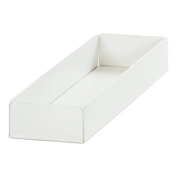 Cal-Mil Juno 8 3/4" x 2 1/4" x 1" White Rectangular Metal Modular Condiment Display