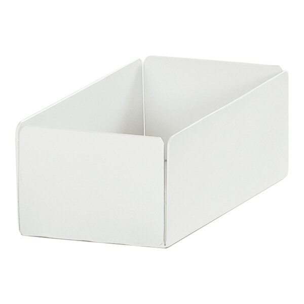 Cal-Mil Juno 4 1/2" x 2 1/4" x 1" White Rectangular Metal Modular Condiment Display