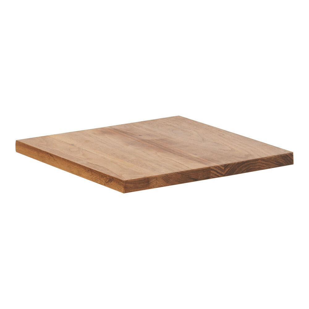Cal-Mil Milo 12" x 12" x 1" Square Walnut Wood Serving Board
