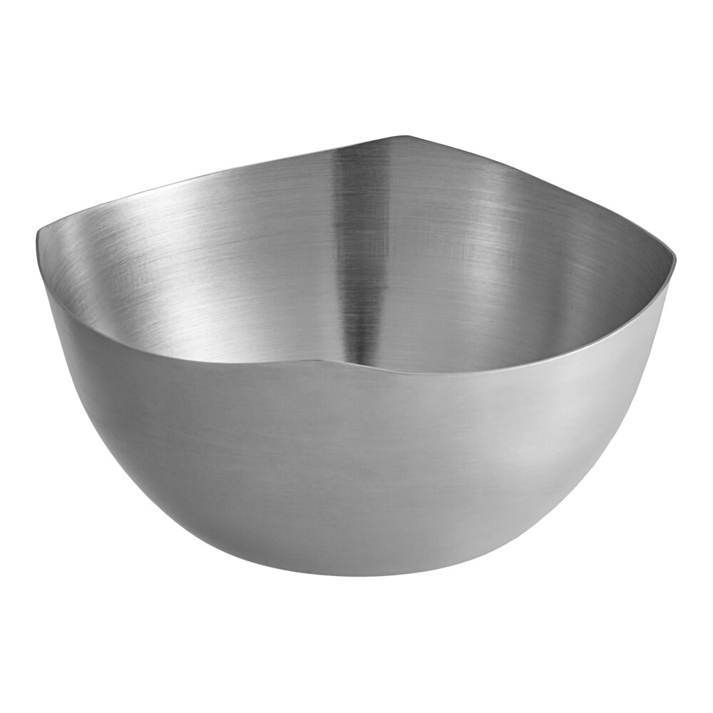 American Metalcraft SB400 5.5 oz. Round Satin Finish Stainless Steel Snack Bowl / Sauce Cup
