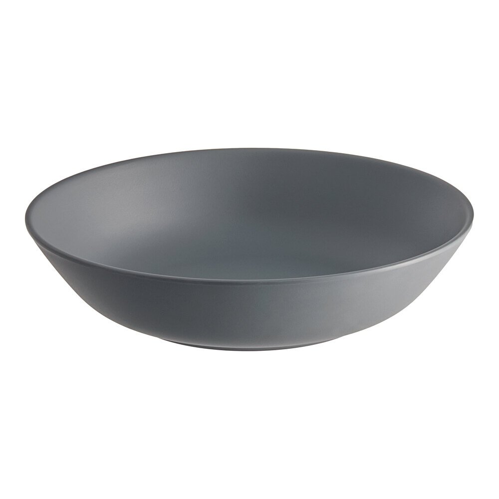 American Metalcraft MCB36GR Mix & Matte 36 oz. Matte Grey Melamine Bowl
