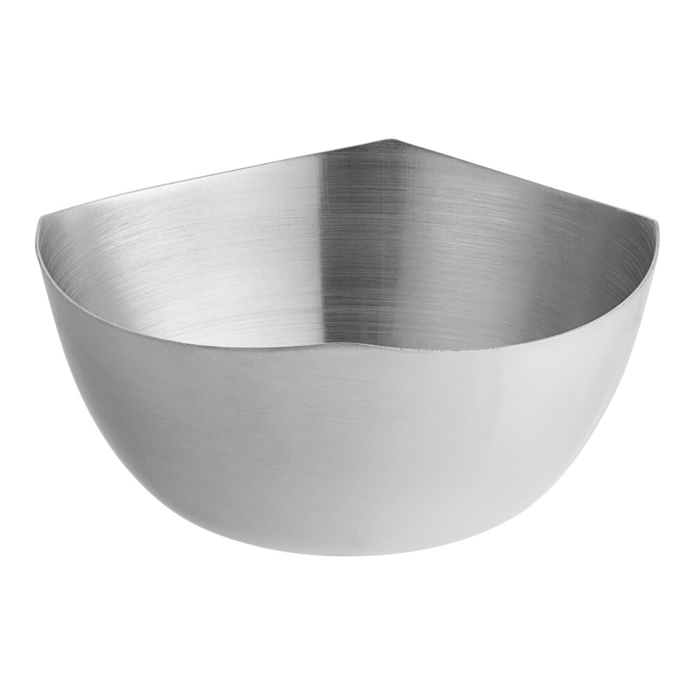 American Metalcraft SB325 3 oz. Round Satin Finish Stainless Steel Snack Bowl / Sauce Cup